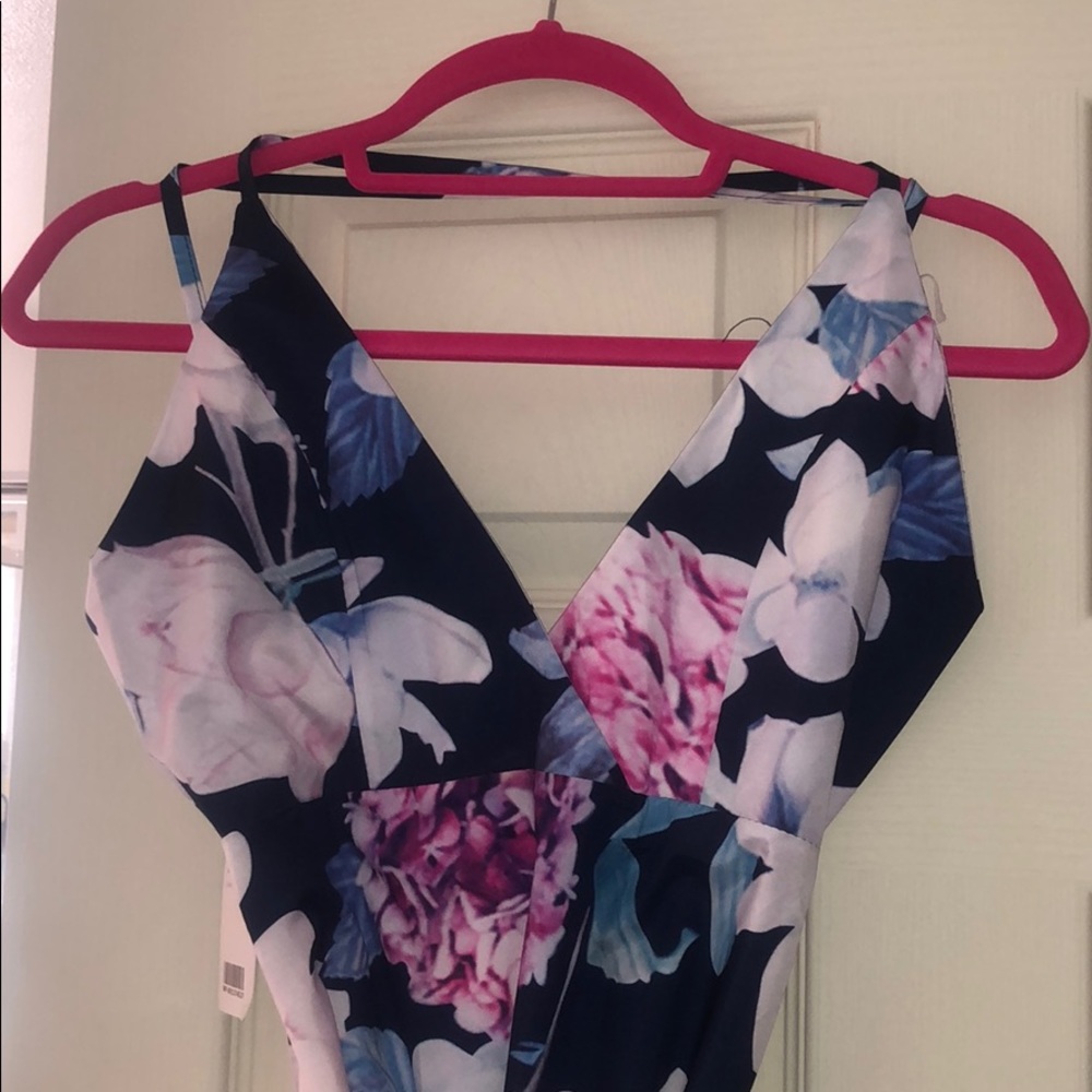 Blue floral maxi